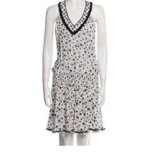 Poupette St Barth black and white swimsuit dress cover-up